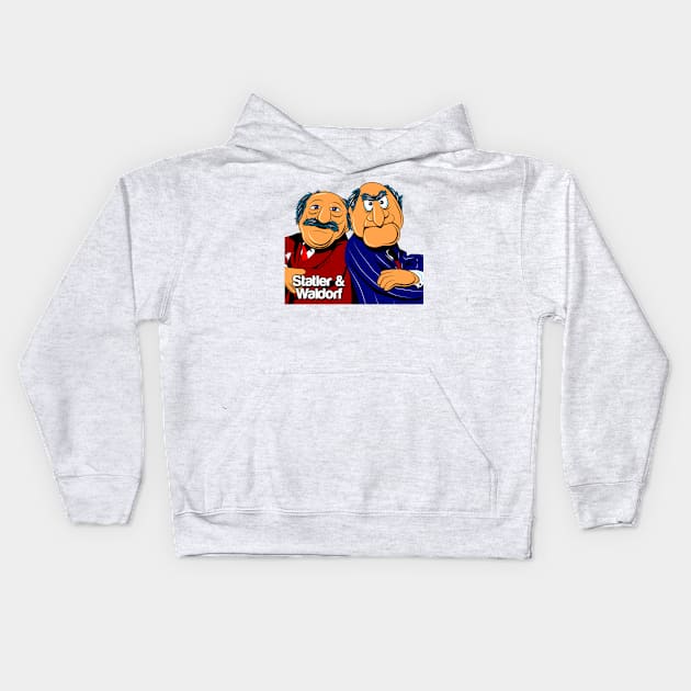 Statler and Waldorf Kids Hoodie by AllWellia